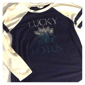 Lucky Lotus baseball tee